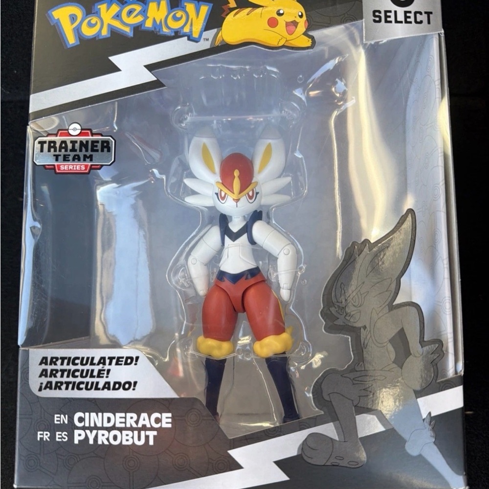 Pokemon Select Trainer Team Series Cinderace Articulated Figure Jazwares‎ Series